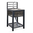 OVIALA - Meuble évier cuisine extérieure aluminium et résine tressée - vignette