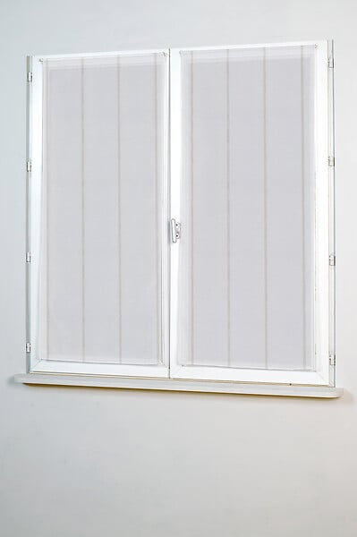 ROCLE - Vitrage décoratif Seren - Doré - L.80xH.210cm - large