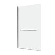AURLANE - Pare baignoire Pivotant avec Porte-Serviette 85x150cm - Profilé Chrome - Verre 6mm - TSHAPE CHROMED - vignette