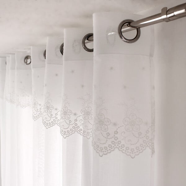 C MA DECO - Voilage MASSALA 140x240cm blanc - large