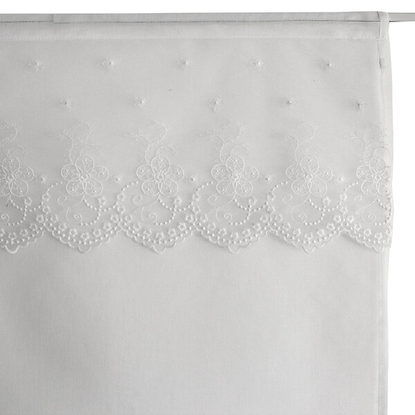 C MA DECO - Paire de voilages aspect lin blancs - 2x160cm - large