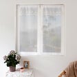 C MA DECO - Voilage aspect lin en paire - Blanc - 2x90cm - vignette