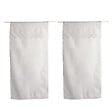 C MA DECO - Rideaux voilages aspect lin - Blanc - 2x120cm - vignette