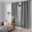 C MA DECO - Rideau thermique avec œillets - Gris - 140x240cm - vignette