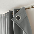 C MA DECO - Rideau thermique avec œillets - Gris - 140x240cm - vignette