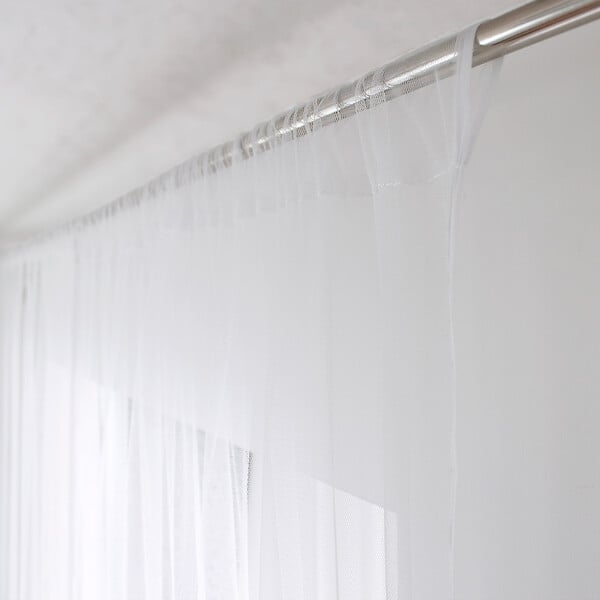 C MA DECO - Voilage moustiquaire MOUSTIK - Blanc - H.240xL.140cm - large