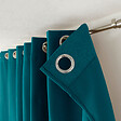C MA DECO - Rideau isolant thermique 8 œillets - Bleu canard - 135x240cm - vignette