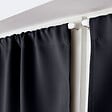 C MA DECO - Vitrage occultant passe tringle - Gris foncé - 60x120cm - vignette