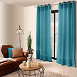 C MA DECO - Rideau 8 œillets - Bleu canard - L.40xl.240cm - vignette