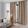 C MA DECO - Rideau isolant thermique 8 œillets - Naturel - 140x240cm - vignette