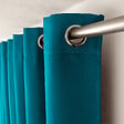 C MA DECO - Rideau occultant 8 œillets - Bleu canard - 140x240cm - vignette