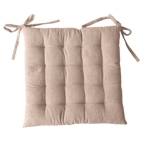 C MA DECO - Galette piquée DUNE 38x38cm naturel - large