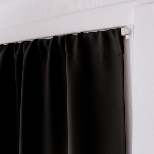 C MA DECO - Vitrage occultant passe tringle - Noir - 60x120cm - large