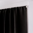 C MA DECO - Vitrage occultant passe tringle - Noir - 60x120cm - vignette
