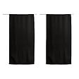 C MA DECO - Vitrage occultant passe tringle - Noir - 60x120cm - vignette