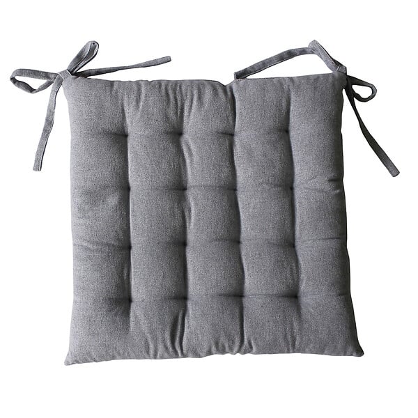 C MA DECO - Galette piquée DUNE 38x38cm gris - large