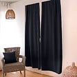 C MA DECO - Rideau occultant porte vitrée - Gris foncé - L.90xH.210cm - vignette