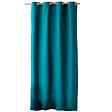 C MA DECO - Rideau en coton - Œillets - Bleu canard - 135x240cm - vignette