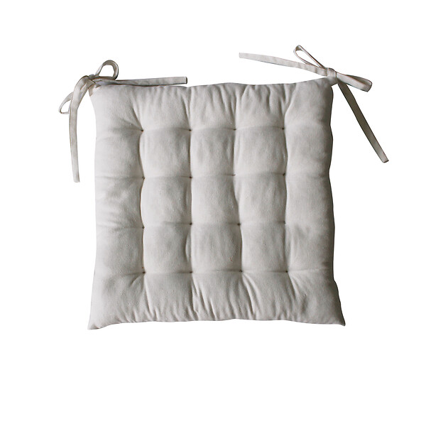 C MA DECO - Galette piquée DUNE 38x38cm écru - large