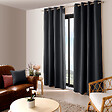 C MA DECO - Rideau occultant 8 œillets 140x280cm gris foncé - vignette