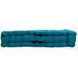 C MA DECO - Coussin de sol avec poignée coton 50x50x10cm bleu canard - vignette
