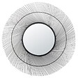 DADA ART - Miroir métal noir Soleil 55x55 cm - vignette