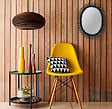 DADA ART - Miroir rotin ovale - Noir - 58x48cm - vignette