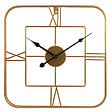 DADA ART - Horloge Métal doré carré 38,5x4,0 cm - vignette