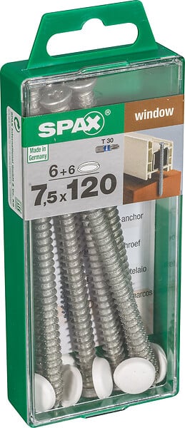 SPAXFRANCE - SPAX CHASSIS PVC 7.5x120 6 + CAP - large