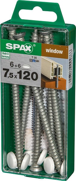 SPAXFRANCE - SPAX CHASSIS PVC 7.5x120 6 + CAP - large