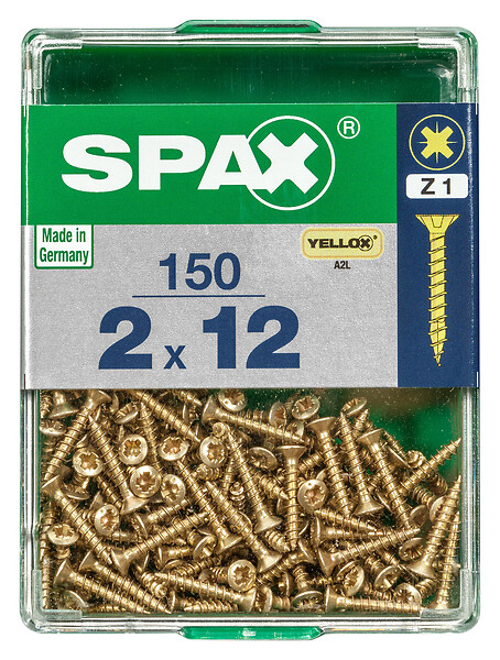 SPAXFRANCE - SPAX TF PZ 2x12 A2L 150 PC - large
