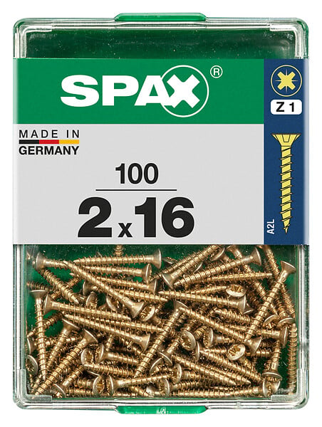 SPAXFRANCE - SPAX TF PZ 2x16 A2L 100 PC - large