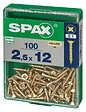 SPAXFRANCE - SPAX TF PZ 2.5x12 A2L 100 PC - vignette
