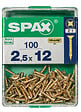 SPAXFRANCE - SPAX TF PZ 2.5x12 A2L 100 PC - vignette