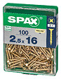 SPAXFRANCE - SPAX TF PZ 2.5x16 A2L 100 PC - vignette
