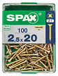 SPAXFRANCE - SPAX TF PZ 2.5x20 A2L 100 PC - vignette