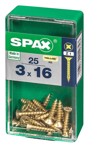 SPAXFRANCE - SPAX TF PZ 3x16 A2L 25 PC - large