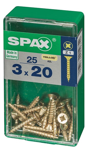 SPAXFRANCE - SPAX TF PZ 3x20 A2L 25 PC - large