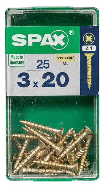 SPAXFRANCE - SPAX TF PZ 3x20 A2L 25 PC - large