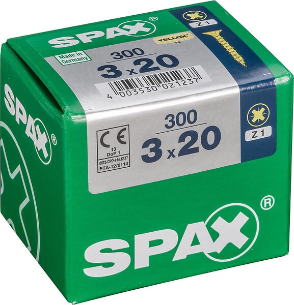 SPAXFRANCE - SPAX TF PZ 3x20 A2L 300 PC - large