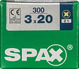 SPAXFRANCE - SPAX TF PZ 3x20 A2L 300 PC - vignette