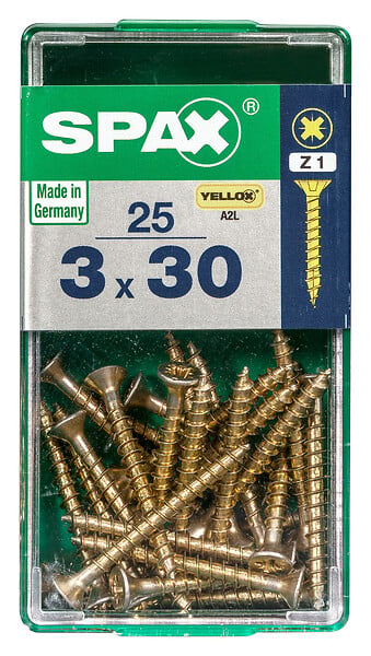 SPAXFRANCE - SPAX TF PZ 3x30 A2L 25 PC - large
