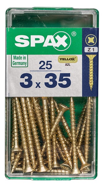 SPAXFRANCE - SPAX TF PZ 3x35 YELLOX 25 PC - large