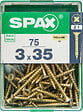 SPAXFRANCE - SPAX TF PZ 3x35 YELLOX 75 PC - vignette