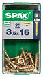SPAXFRANCE - SPAX TF PZ 3.5x16 YELLOX 25 PC - vignette