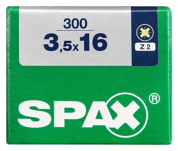 SPAXFRANCE - SPAX TF PZ 3.5x16 YELLOX 300 PC - large