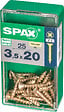 SPAXFRANCE - SPAX TF PZ 3.5x20 YELLOX 25 PC - vignette