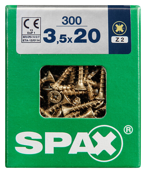 SPAXFRANCE - SPAX TF PZ 3.5x20 YELLOX 300 PC - large