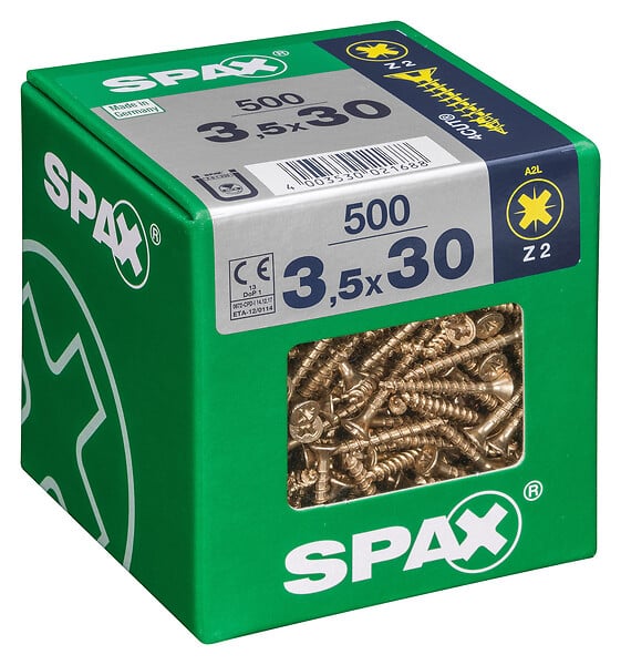 SPAXFRANCE - SPAX TF PZ 3.5x30 YELLOX 500 PC - large