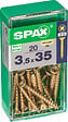 SPAXFRANCE - SPAX TF PZ 3.5x35 YELLOX 20 PC - vignette